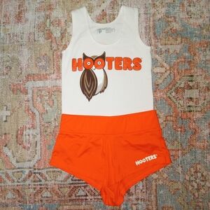 Hooters girl uniform set with cheeky shorts XS/XXS!!!